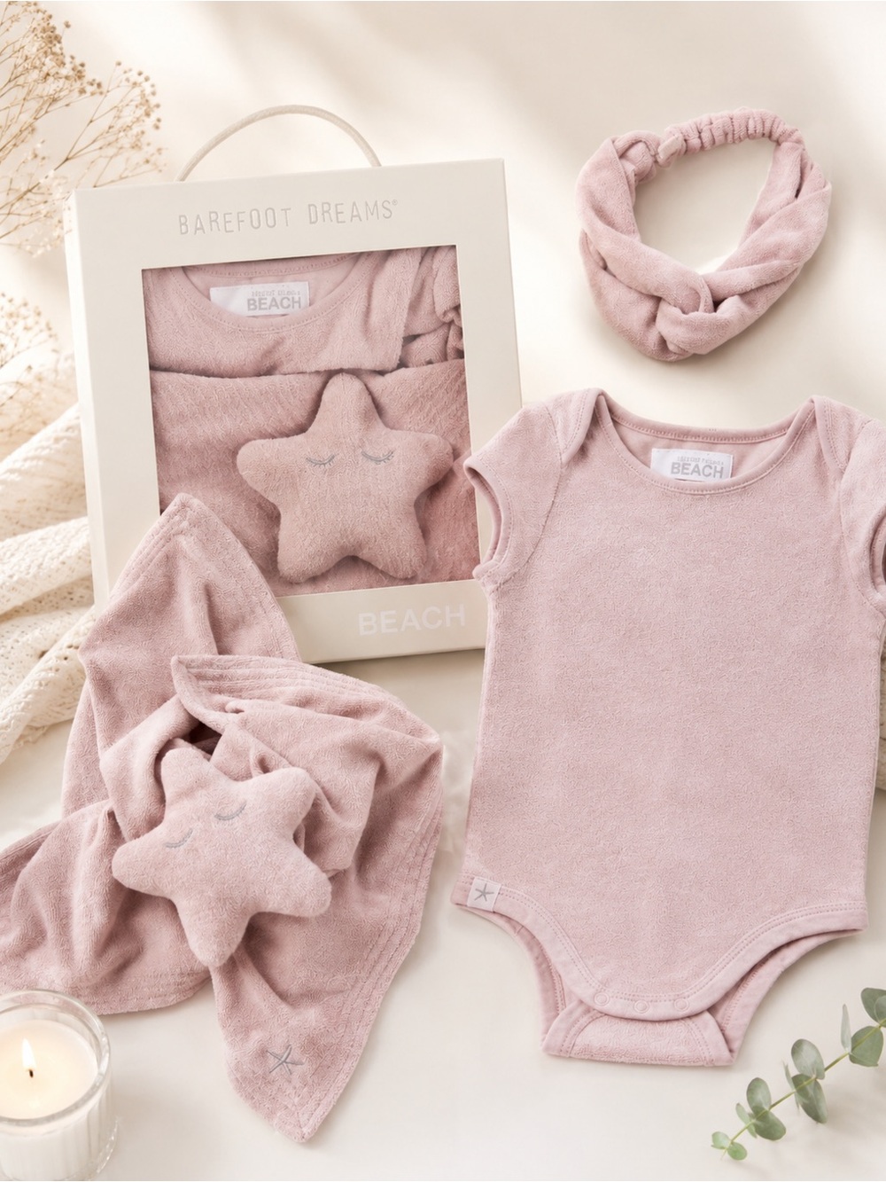 Barefoot Dreams Beach CozyChic Terry Baby Gift Set